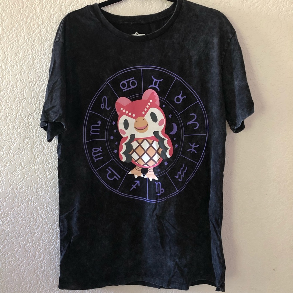 Animal Crossing Celeste Zodiac Acid Wash T-Shirt